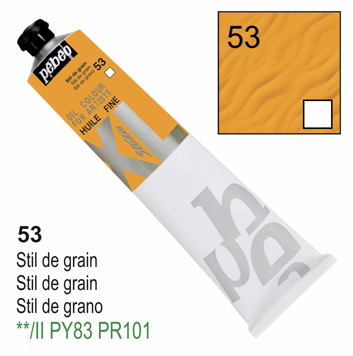 Pebeo XL Studio Oil Colors Fine - Stil de grain No. 53, 200 ml Tube