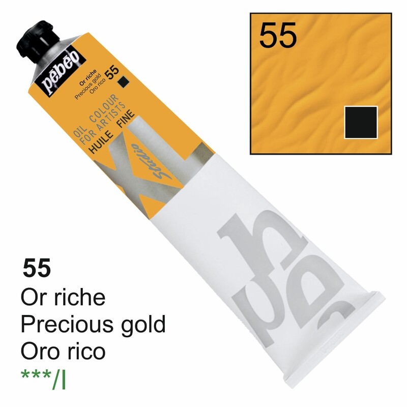 Pebeo XL Studio Oil Colors Fine - Precious gold No. 55, 200 ml Tube