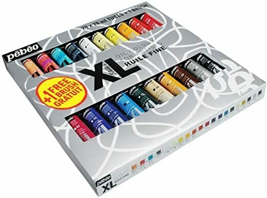 XL Oil colors Set of 20 X 20 ml tubes + 1 brush