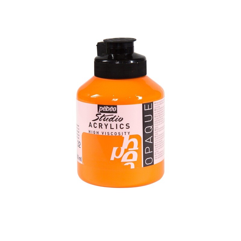 Studio Acrylics Fine Acrylic Cadmium orange hue No. 32, 500 ml