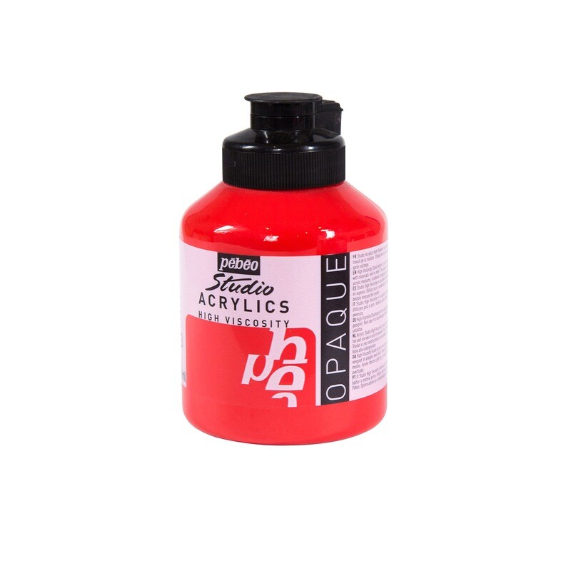 Studio Acrylics Fine Acrylic Cadmium red hue No. 33, 500 ml