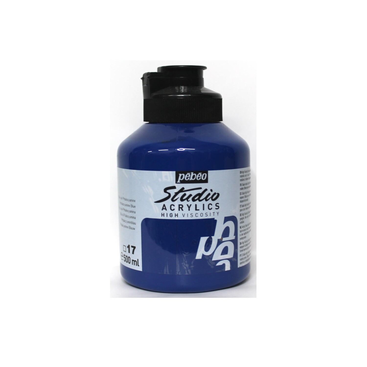 Studio Acrylics Fine Acrylic Phthalocyanine blue No. 17, 500 ml