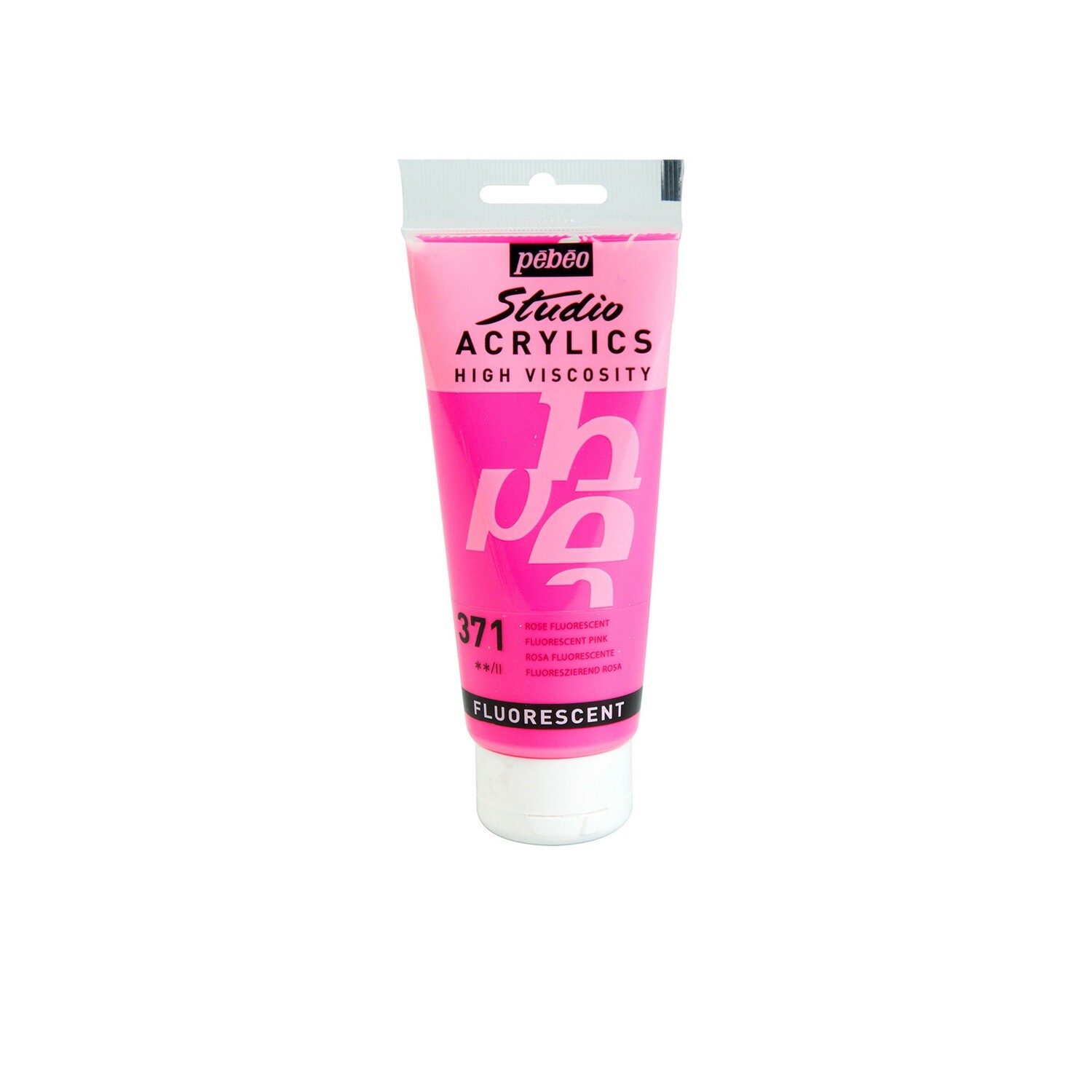 Studio Acrylics Fine Acrylic Fluorescent orange No. 371, 100 ml