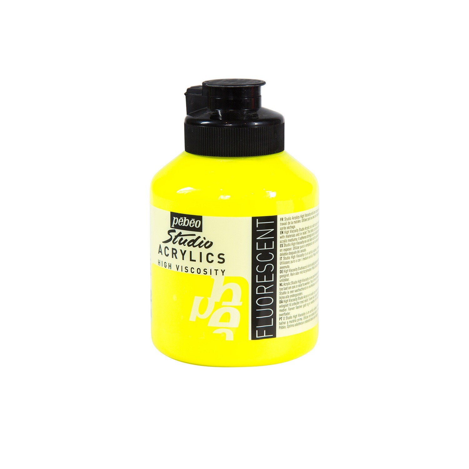 Studio Acrylics Fine Acrylic Fluorescent yellow No. 372, 500 ml