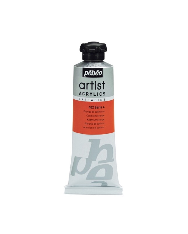 EXTRA FINE ARTIST ACRYLICS, Cadmium orange, No. 402, Series 4, 60 ml
