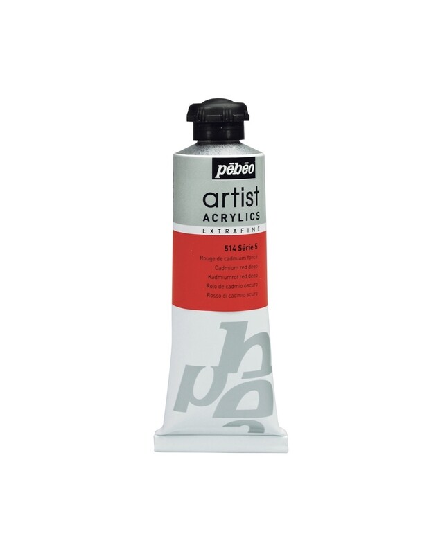 EXTRA FINE ARTIST ACRYLICS, Deep cadmium red, No. 514, Series 5, 60 ml
