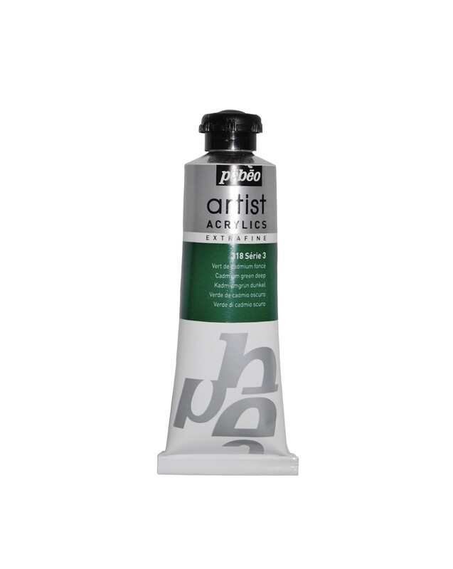 EXTRA FINE ARTIST ACRYLICS, Deep cadmium green, No. 318, Series 3, 60 ml