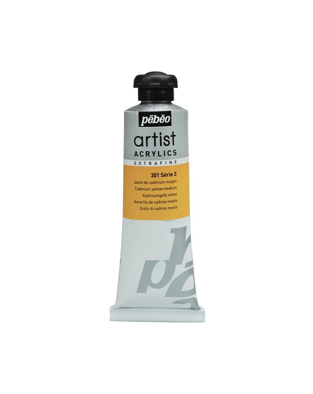 EXTRA FINE ARTIST ACRYLICS, Medium cadmium yellow, No. 301, Series 3, 60 ml