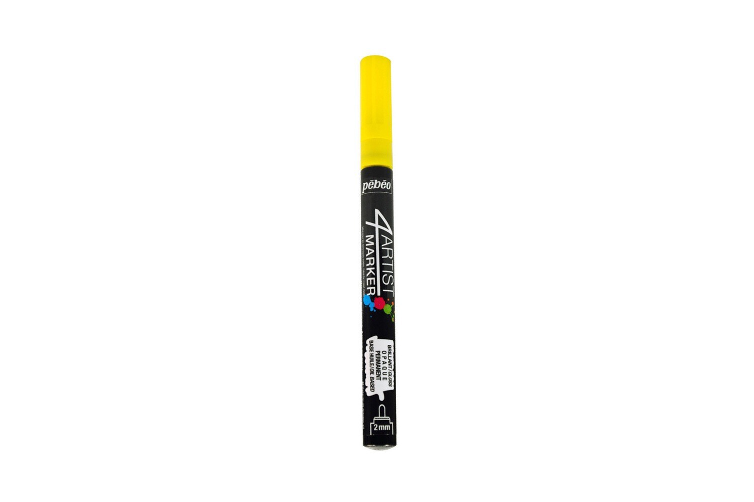 4ARTIST MARKER, Yellow, 2mm round.