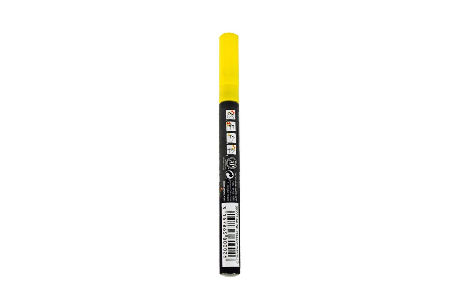4ARTIST MARKER, Yellow, 2mm round.