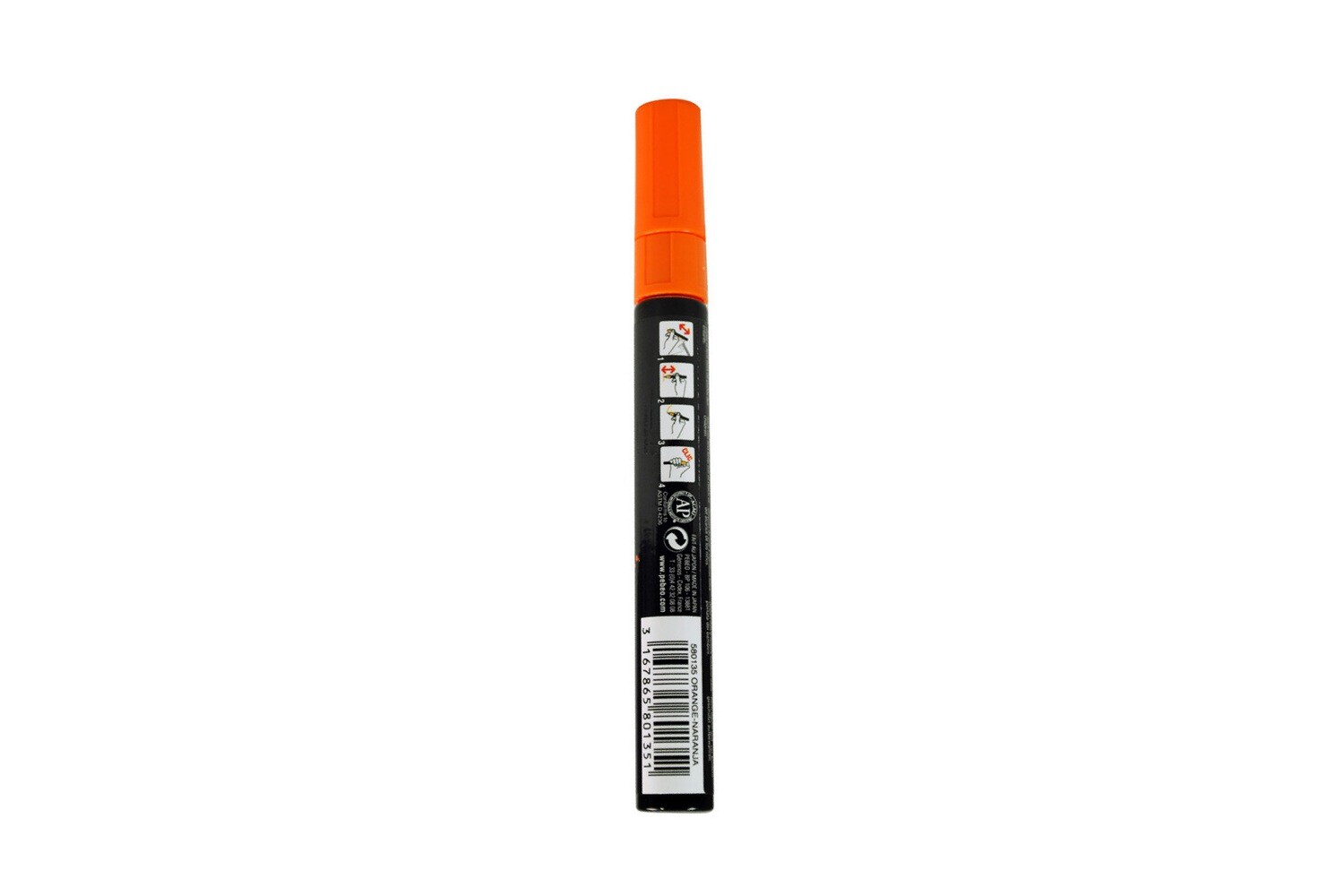 4ARTIST MARKER, Orange, 4mm round.