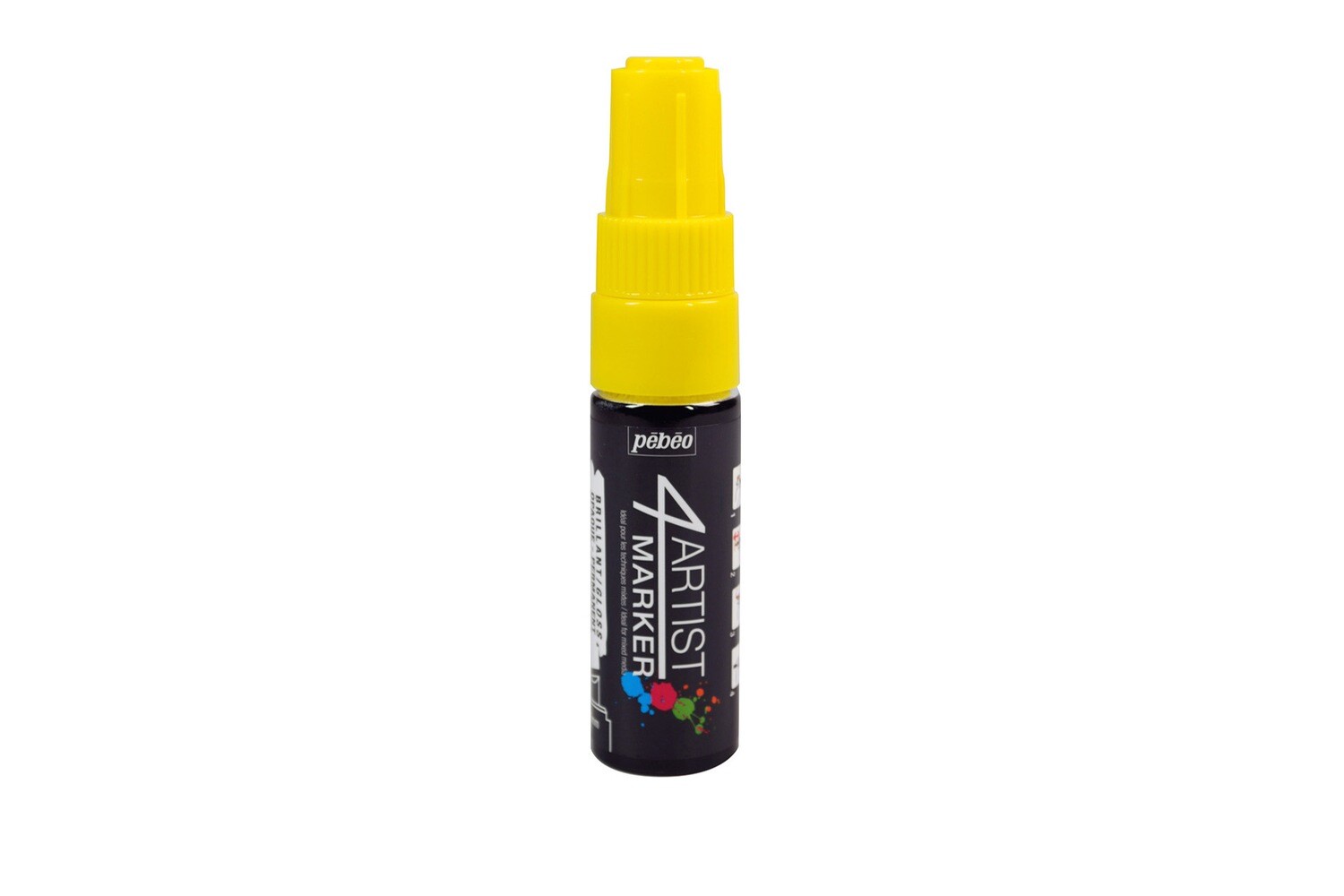 4ARTIST MARKER, Yellow, 8mm angular.