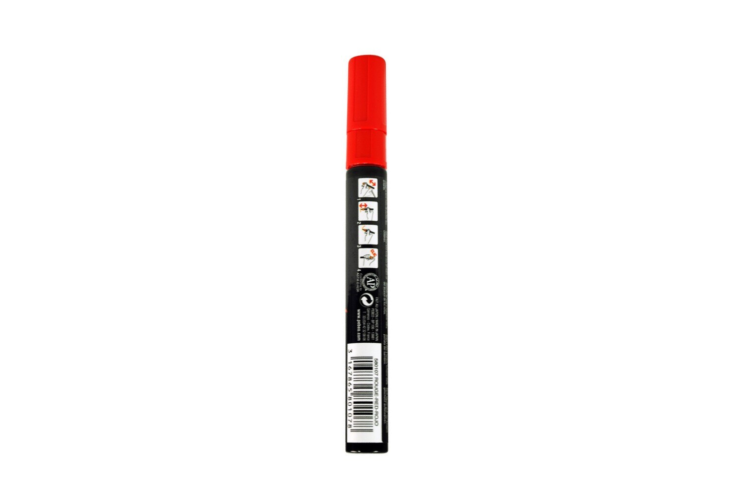 4ARTIST MARKER, Red, 4mm round.