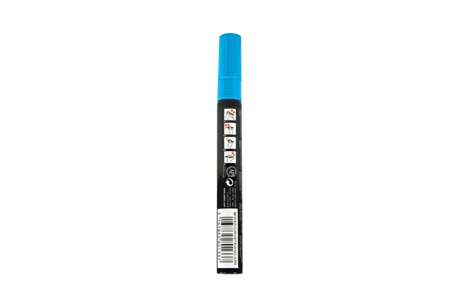 4ARTIST MARKER, Light blue, 4mm round.