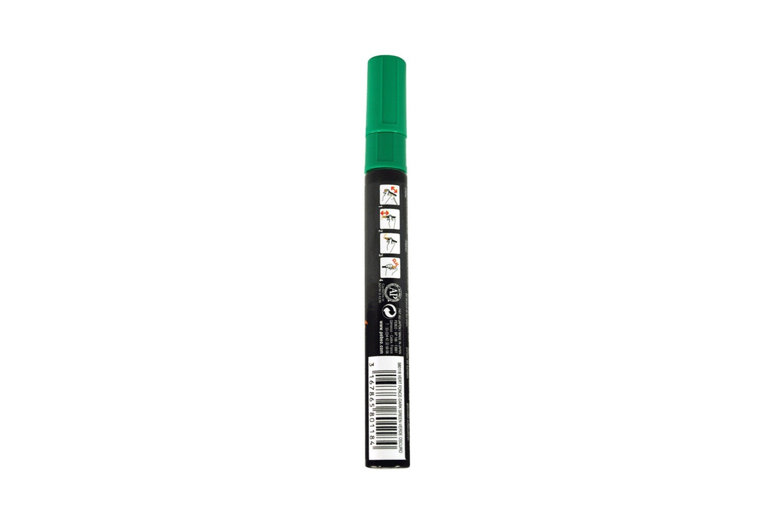 4ARTIST MARKER, Dark green, 4mm round.