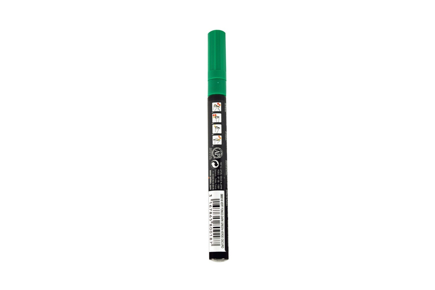 4ARTIST MARKER, Dark green, 2mm round.