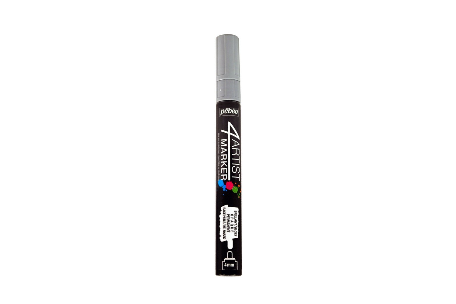 4ARTIST MARKER, Grey, 4mm round.