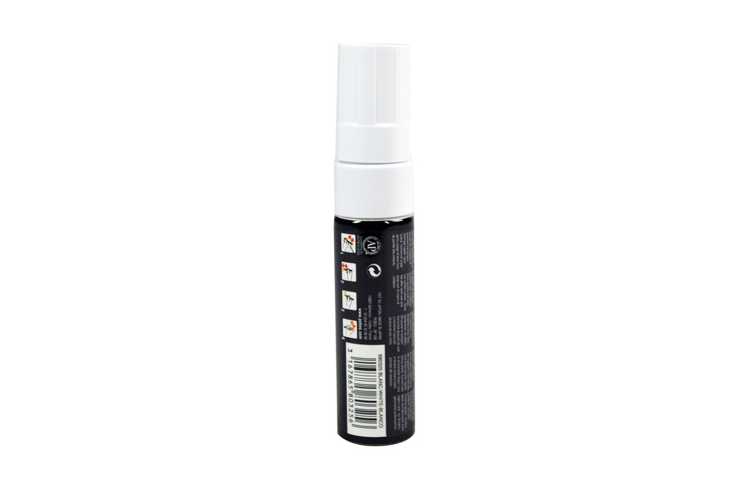 4ARTIST MARKER, White, 15mm flat.