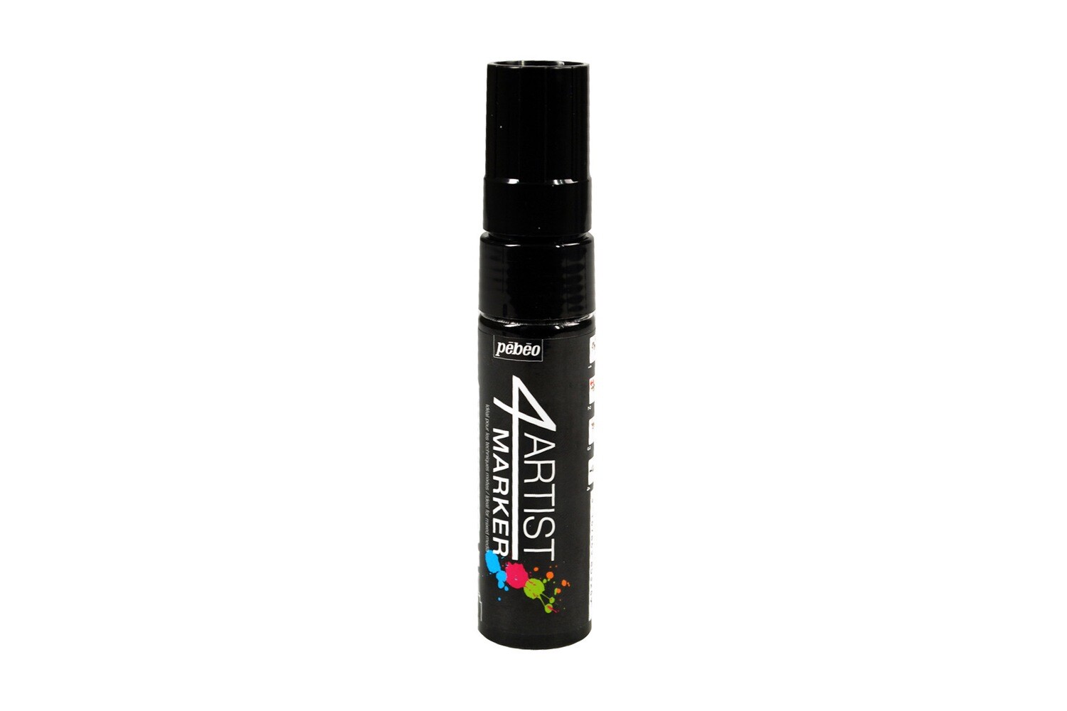4ARTIST MARKER, Black, 15mm flat.