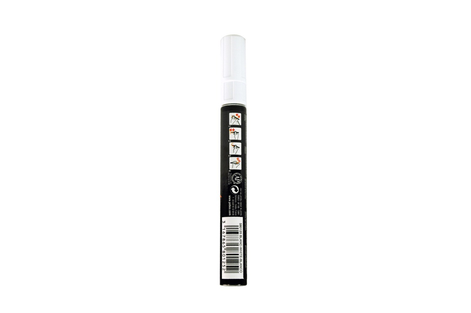 4ARTIST MARKER, White, 4mm round.