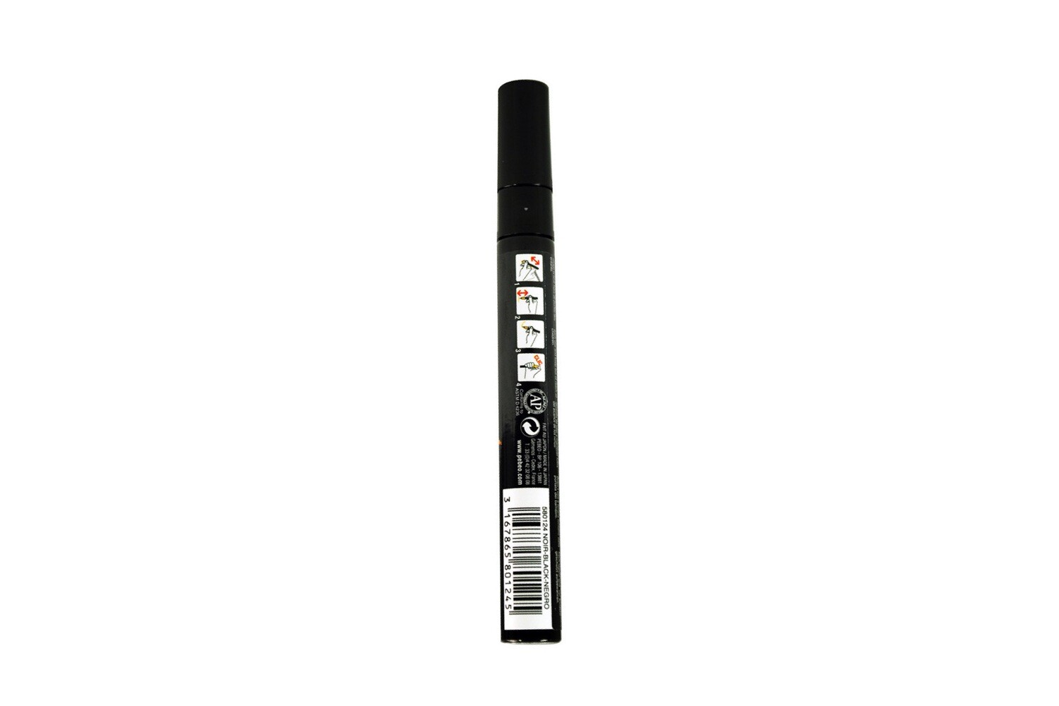 4ARTIST MARKER, Black, 4mm round.