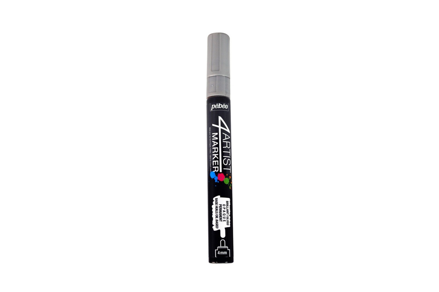 4ARTIST MARKER, Silver, 4mm round.