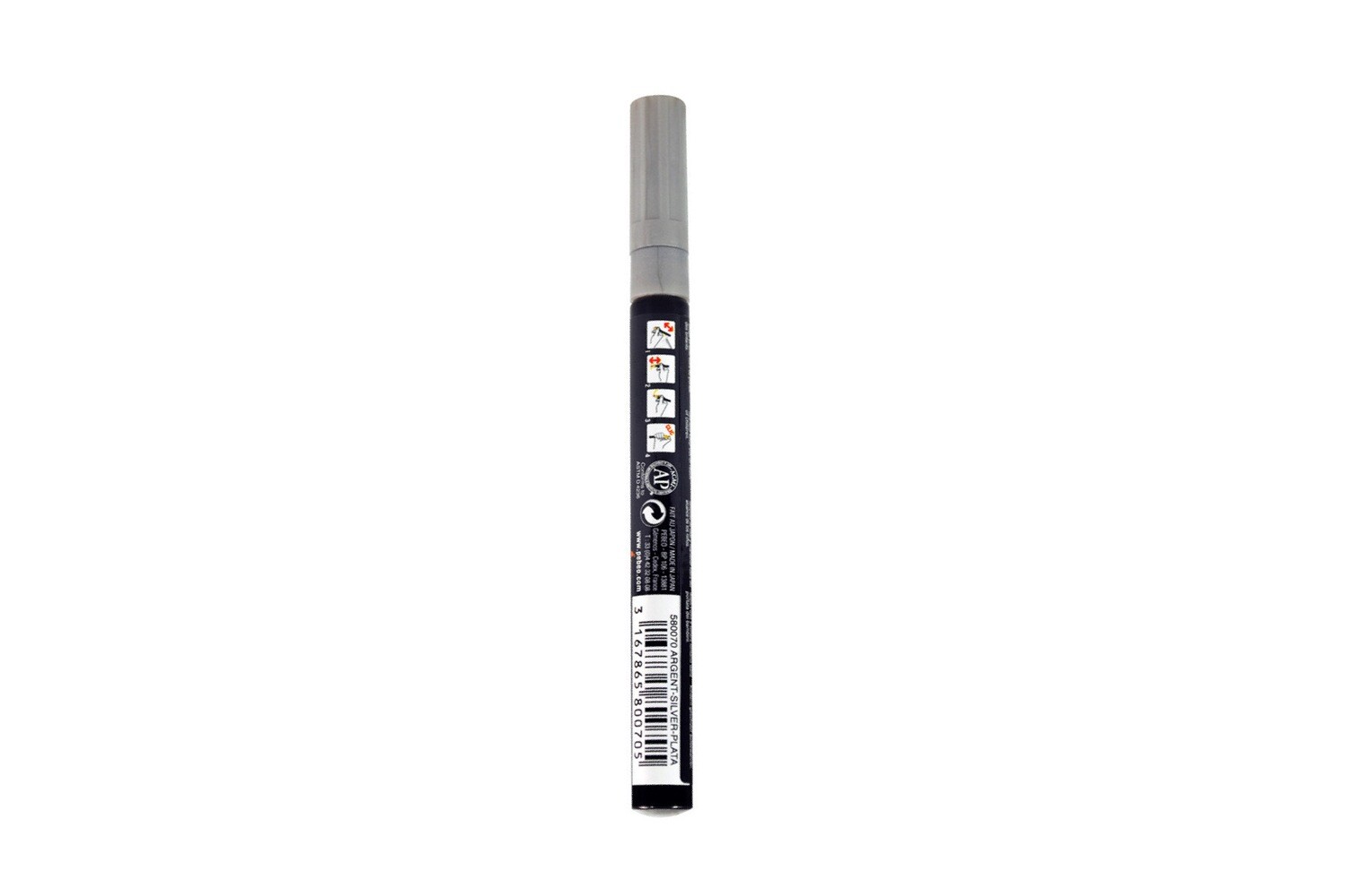 4ARTIST MARKER, Silver, 2mm round.
