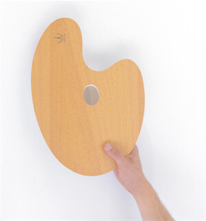 Oval Walnut VARNISHED Palettes