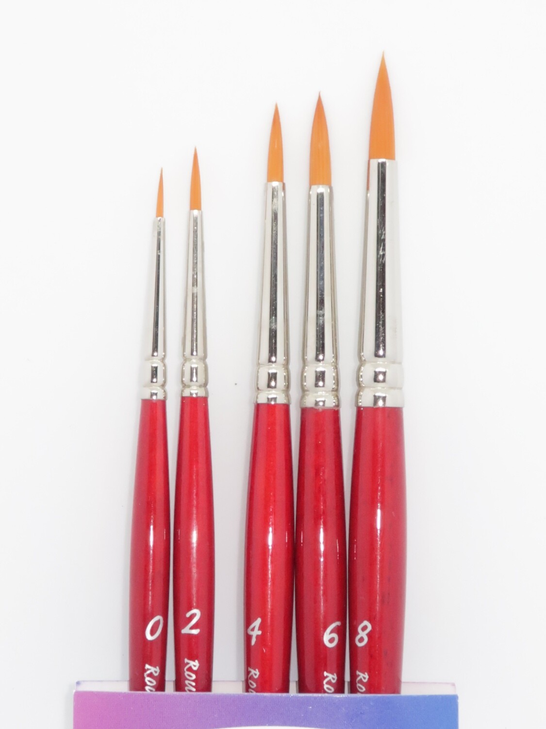 PANART SS-02 Gold Synthetic Brushes set of 5