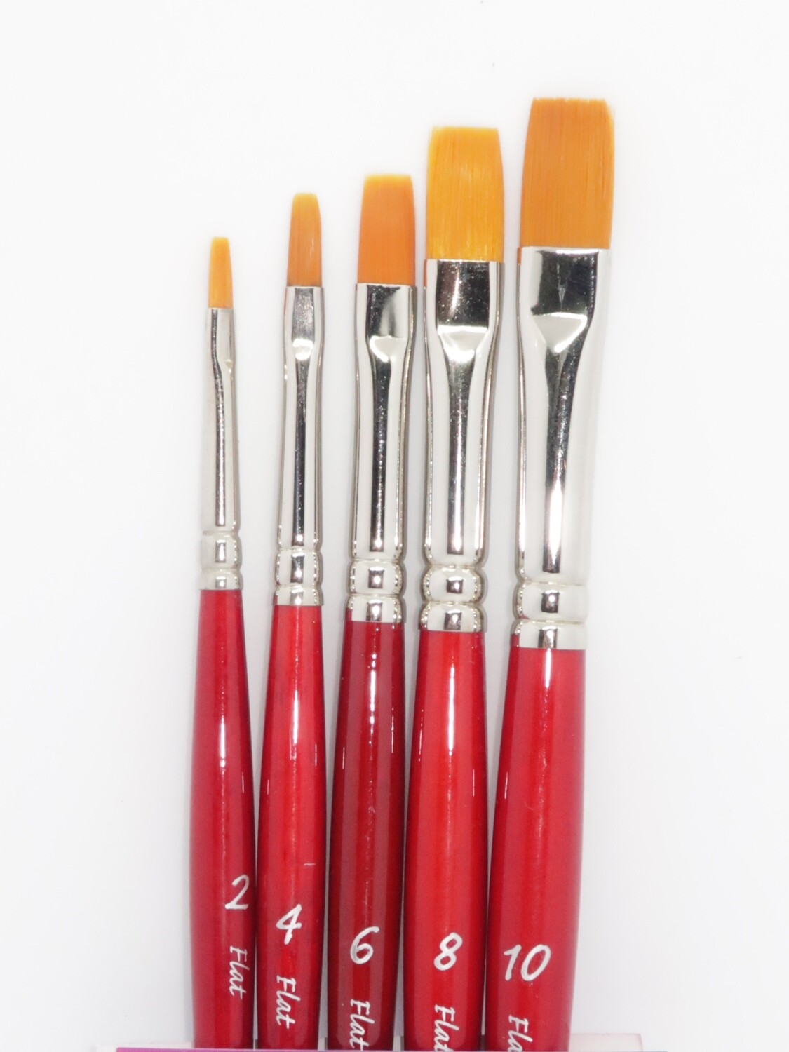 PANART SS-03 Gold Synthetic Brushes set of 5