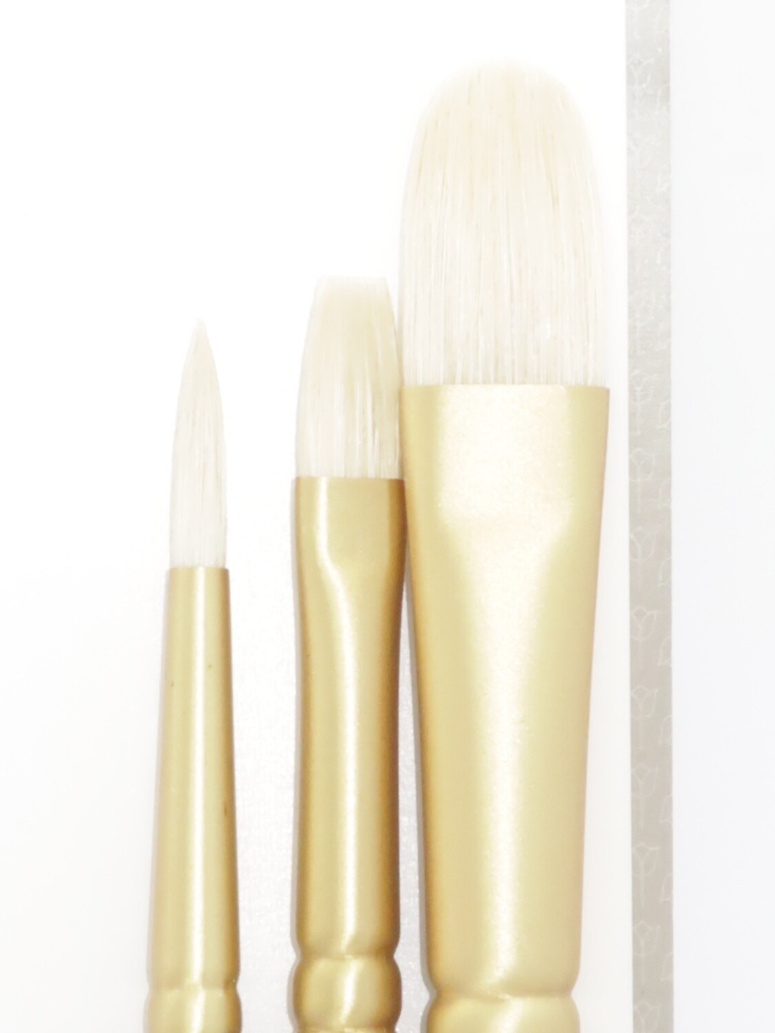 PANART BB-01 White Bristle Brushes set of 3