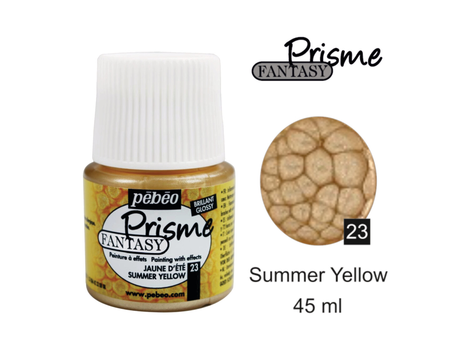 Fantasy Presme Decorative color Summer yellow No. 23 , 45 ml