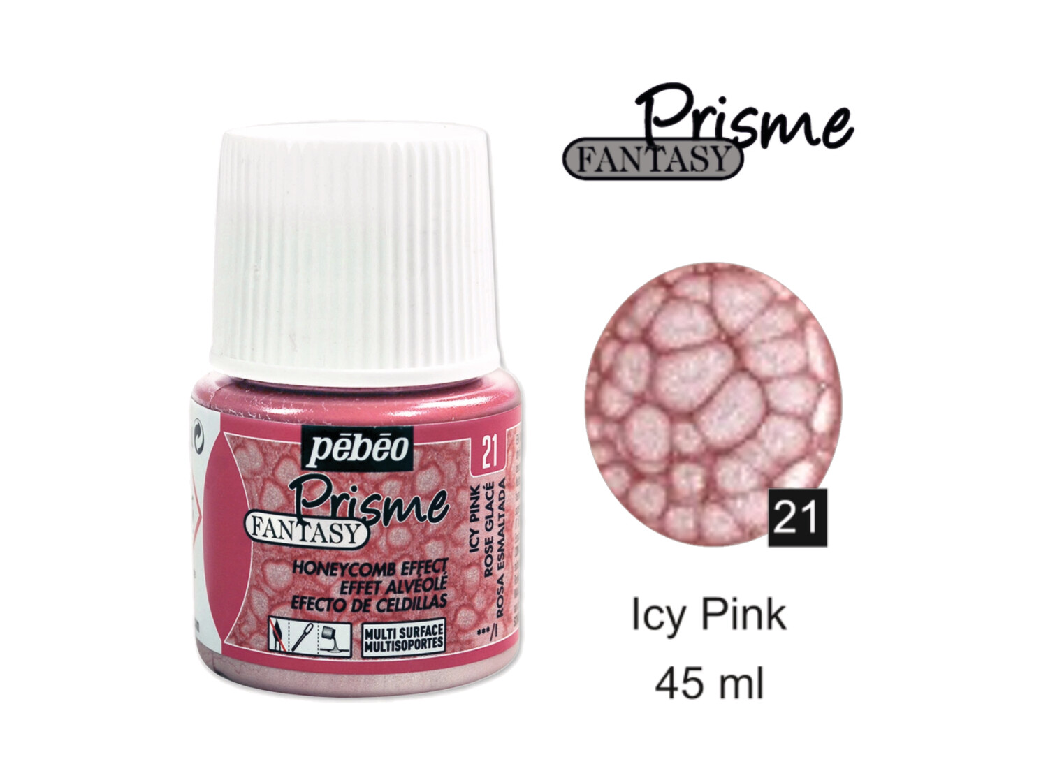 Fantasy Presme Decorative color Icy pink No. 21 , 45 ml