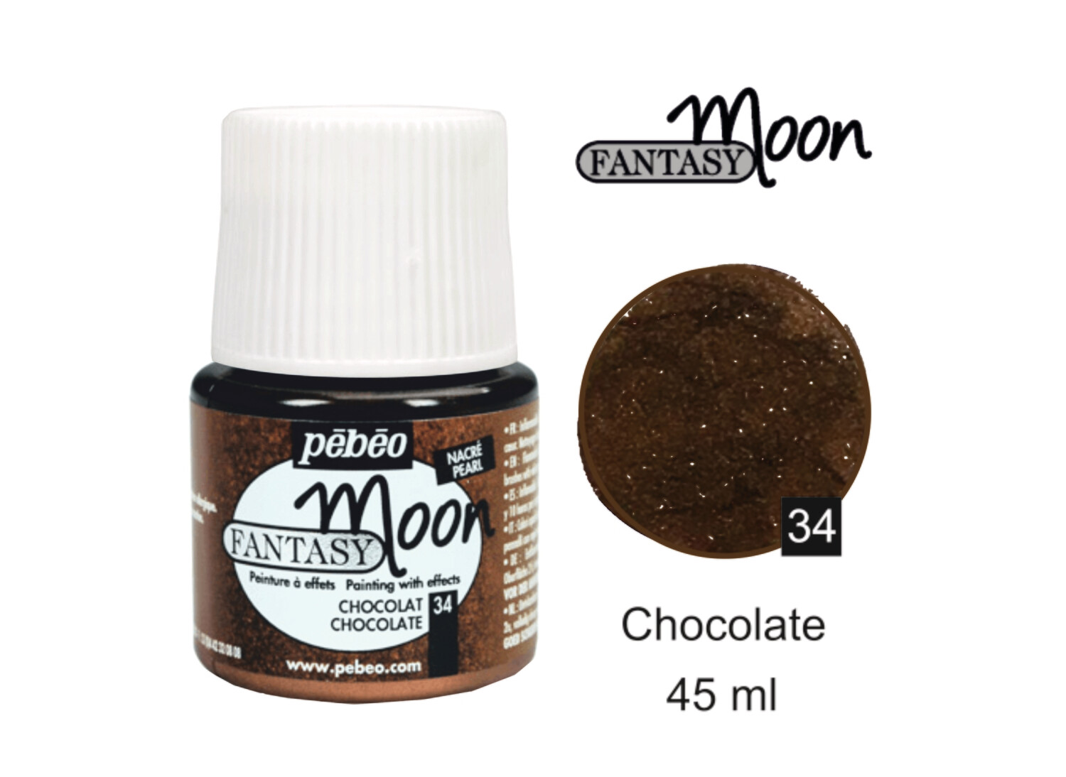 Fantasy Moon Decorative color Chocolate No. 34 , 45 ml