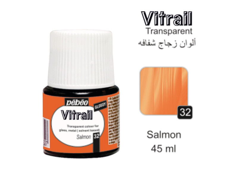 VITRAIL glass colors Salmon No. 32, 45 ml