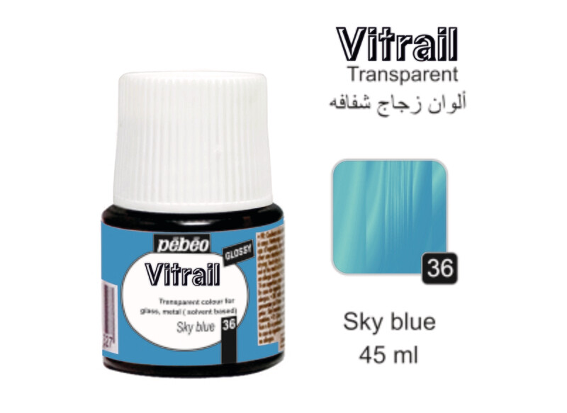 VITRAIL glass colors Sky blue No. 36, 45 ml