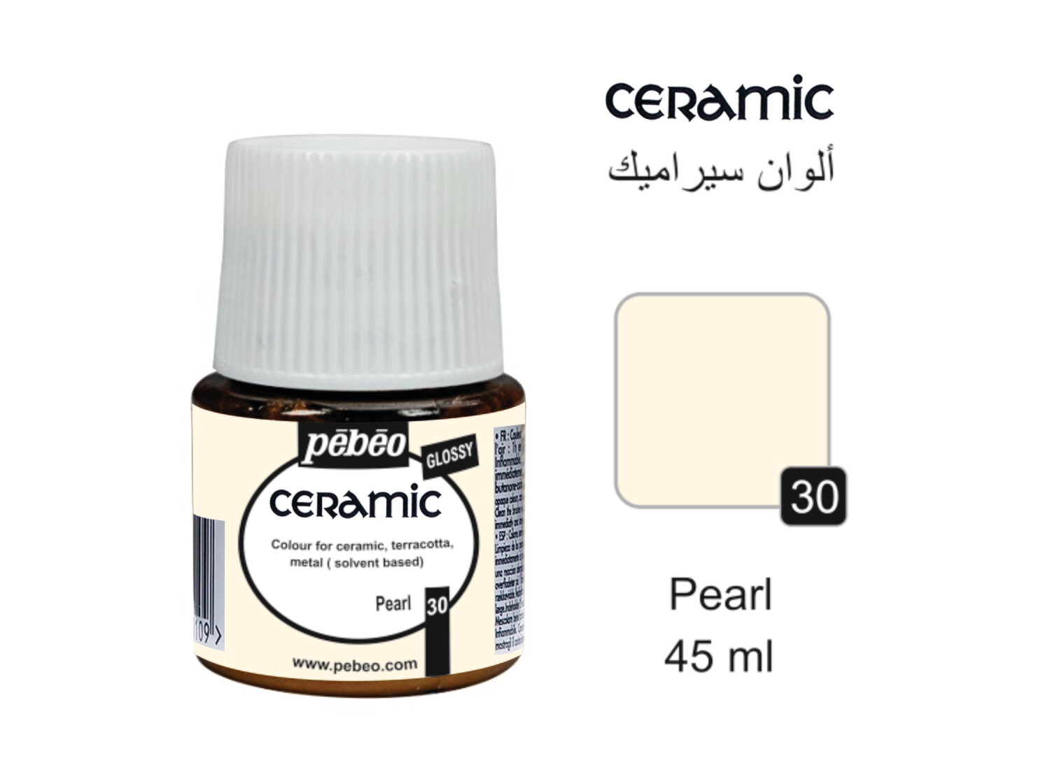Ceramic colors Pearl, 45 ml No. 30
