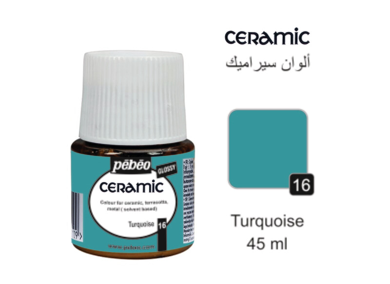Ceramic colors Turquoise, 45 ml No. 16