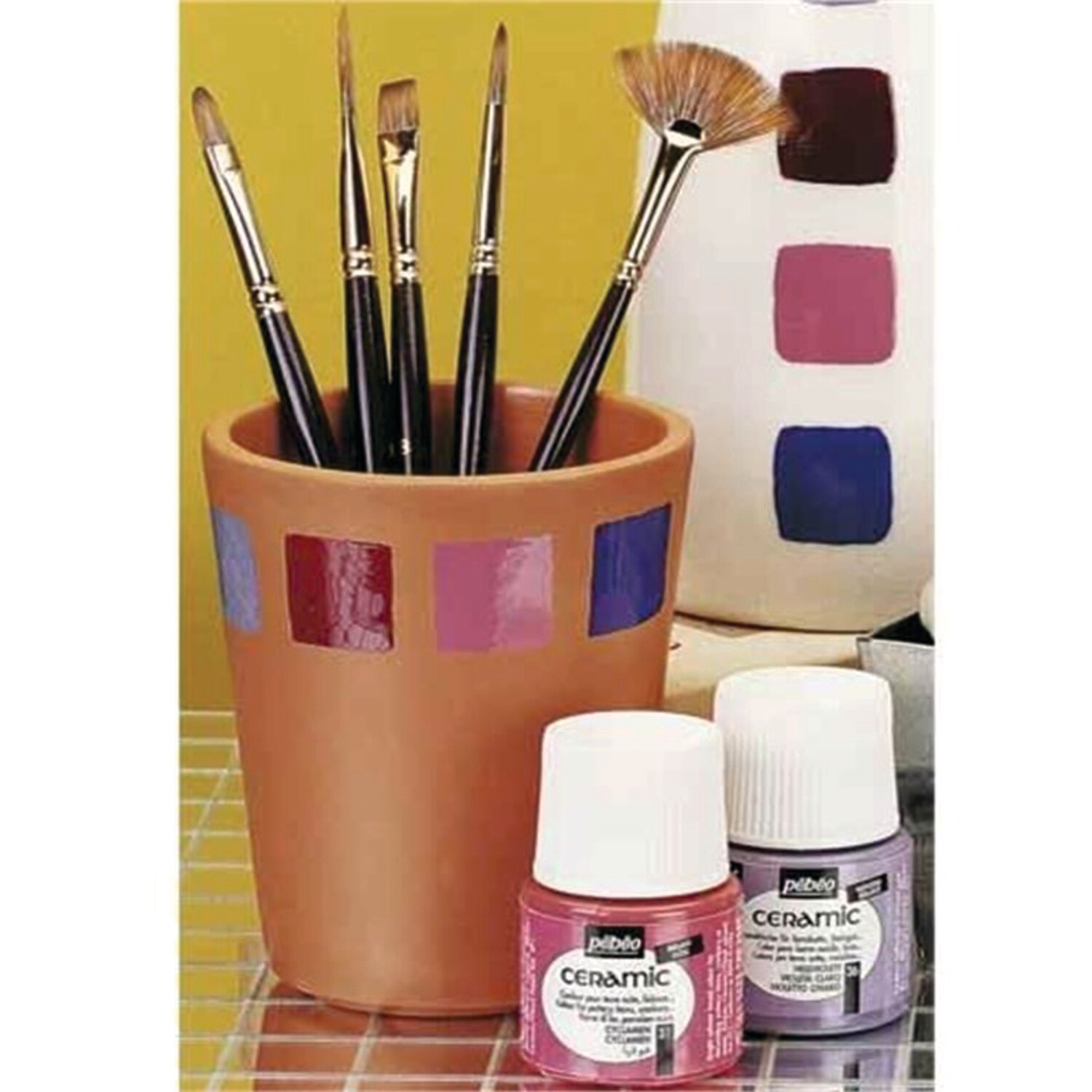 Ceramic colors green, 45 ml No. 37