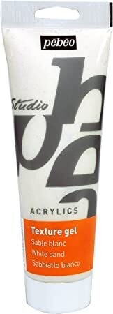 STUDIO ACRYLICS SAND TEXTURED GEL White 250 ml