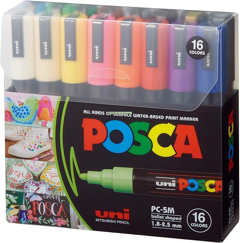 Posca Markers 5M Set 16 color