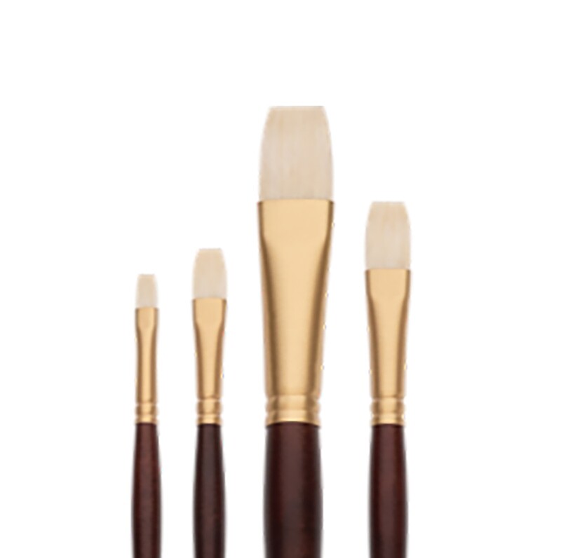 Interlocked Bristle Flat Brushes