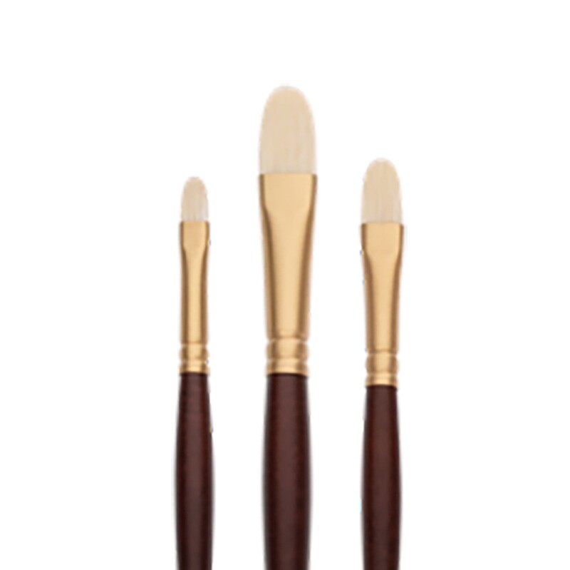 Interlocked Bristle Filbert Brushes