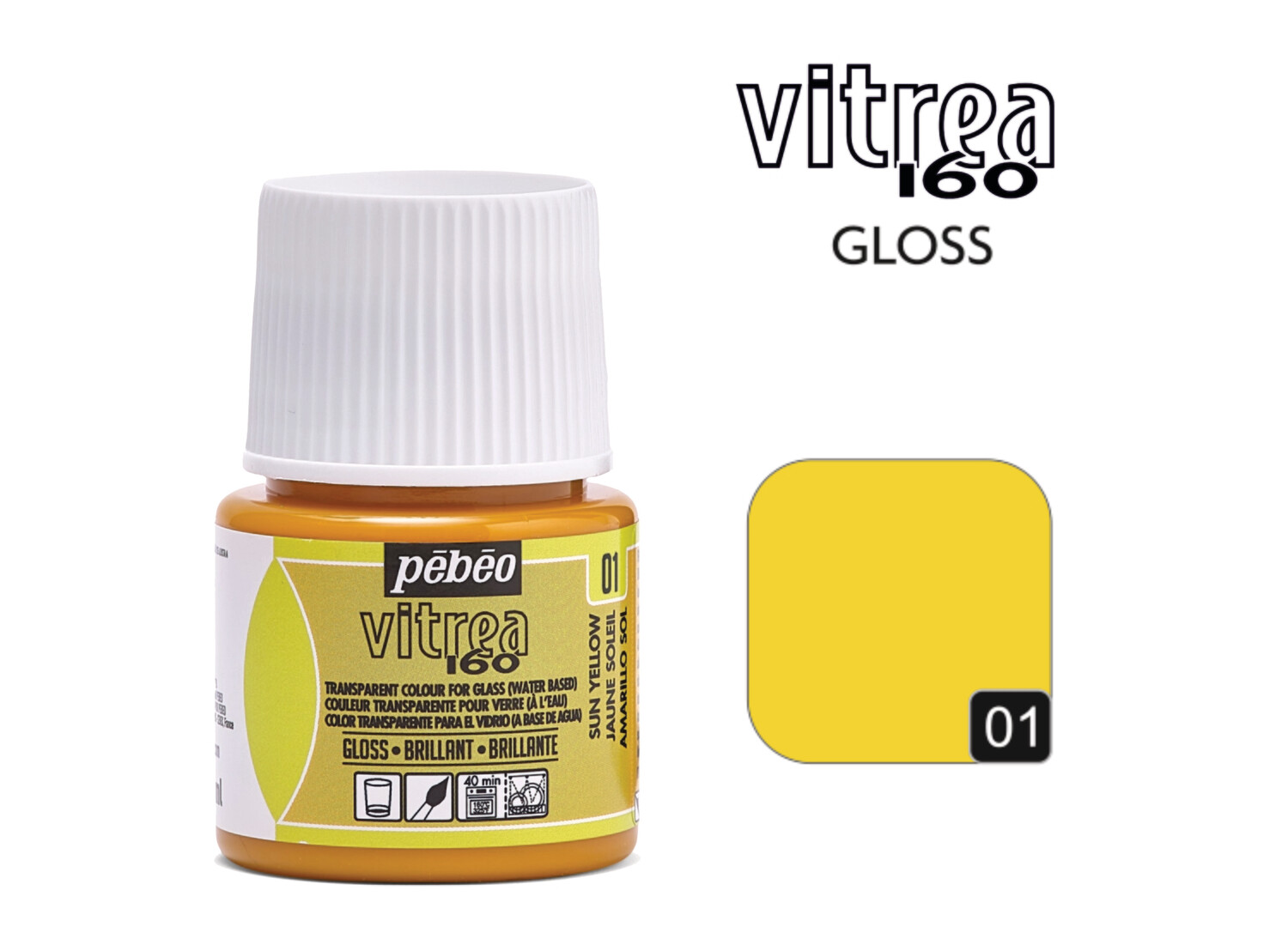 Vitrea-160 Gloss 45ml 01T Sun Yellow