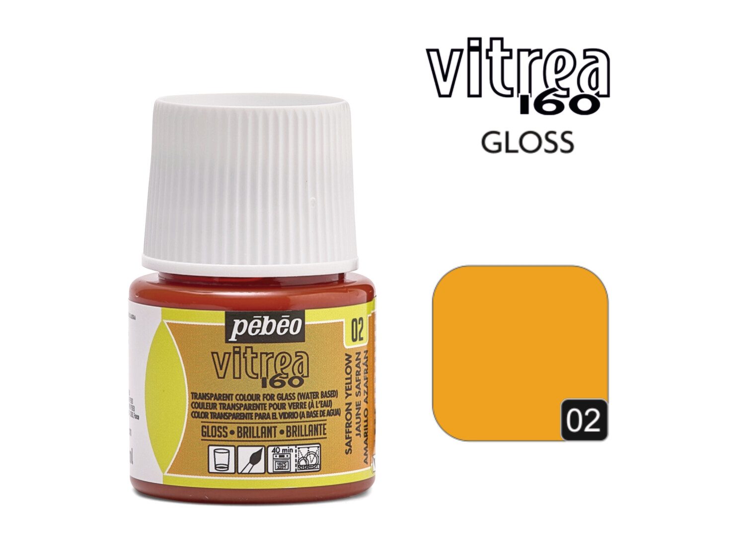 Vitrea-160 Gloss 45ml 02T Safron Yellow