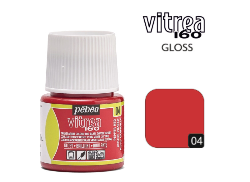 Vitrea-160 Gloss 45ml 04T Pepper Red