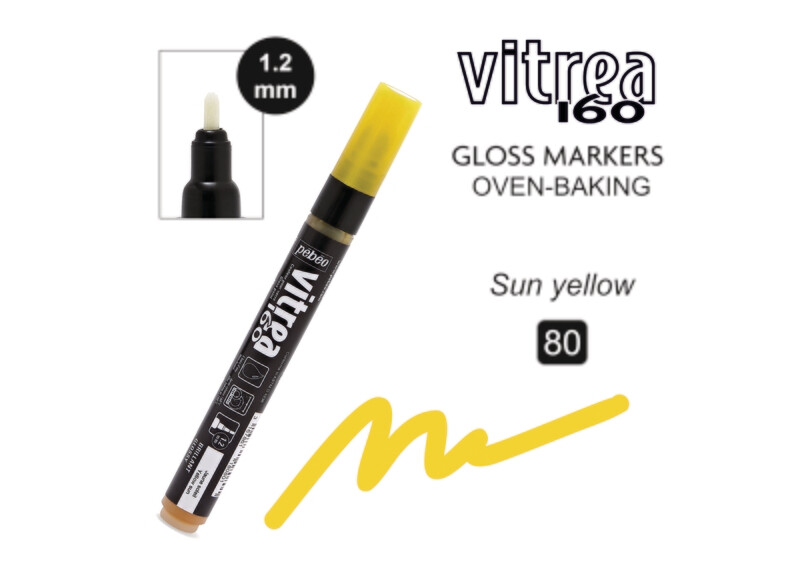 Vitrea-160 Gloss Marker 80 Jaune Soleil