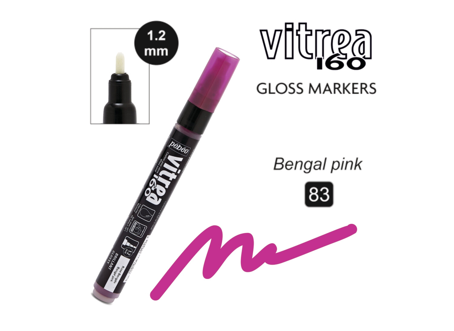 Vitrea-160 Gloss Marker 83 Rose Bengale