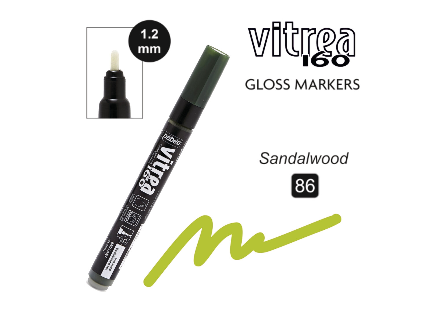 Vitrea-160 Gloss Marker 86 Vert Santal