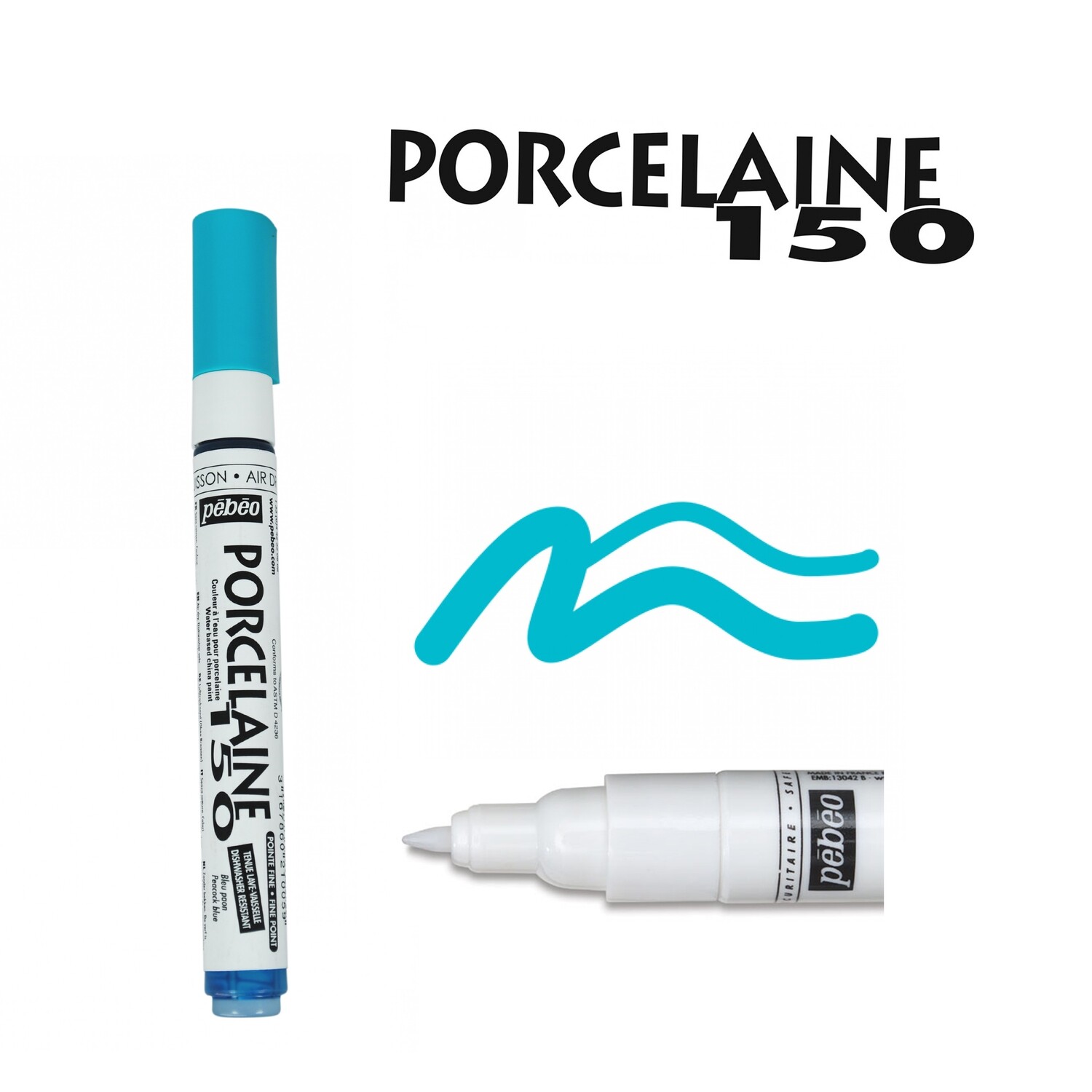 PORCELAINE 150 MARKER FINE TIP 0,7 MM 05 Peacock Blue